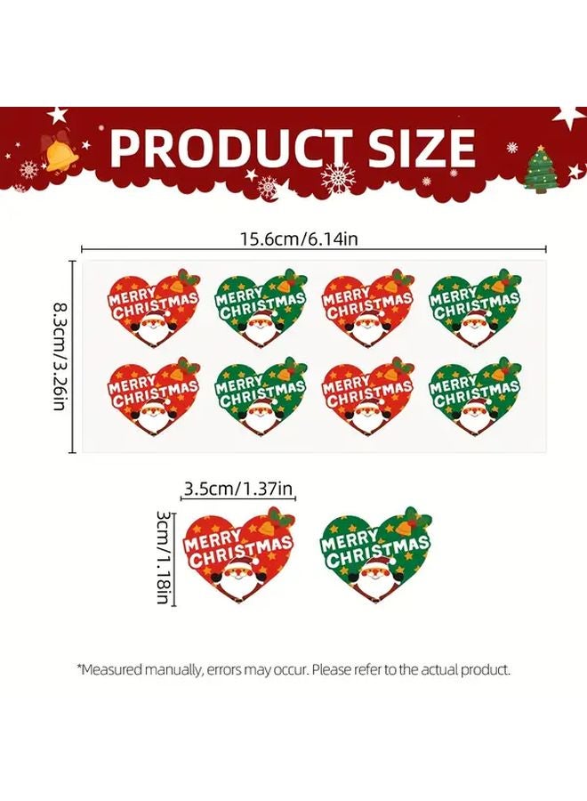 10 Sheets Self Adhesive Christmas Stickers for Holiday Cards Gifts Party Decorations - Image 3